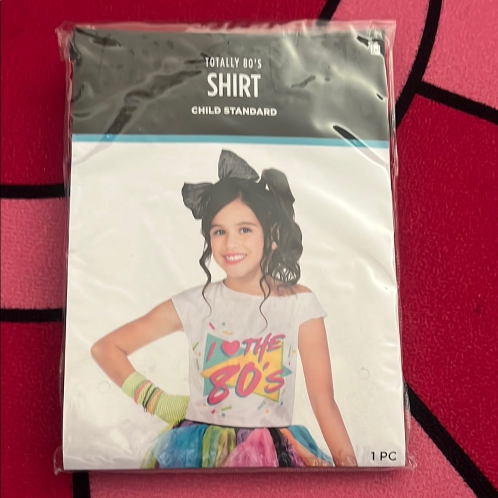 80s vibe costume kids shirt  - White
